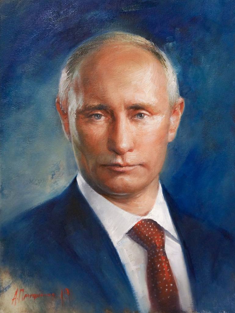 Portrait Of Vladimir Putin Painting By Aleksei ADLEXE Panfilov   6765056 HSC00001 7 