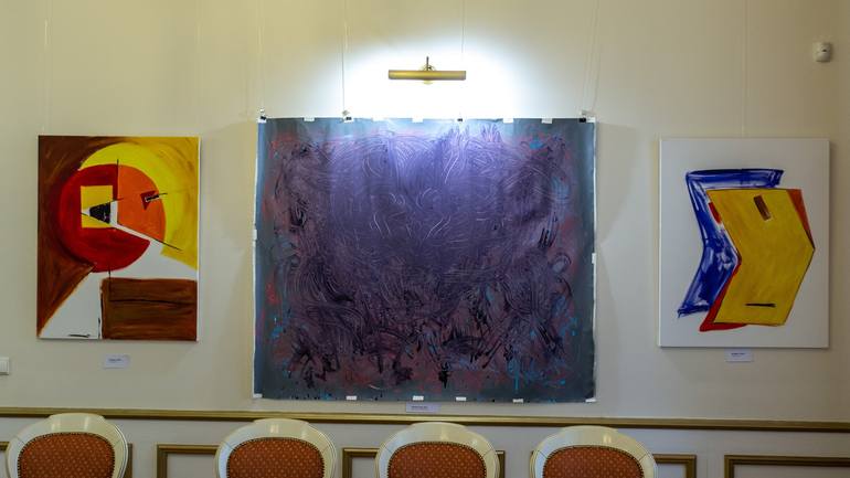 Original Abstract People Painting by Katya Kononenko