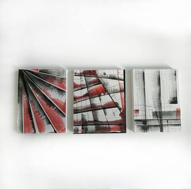 Original Abstract Geometric Paintings by Katya Kononenko