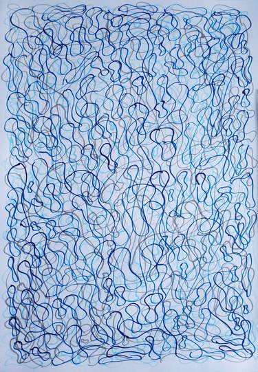 Original Abstract Expressionism Abstract Drawings by Katya Kononenko