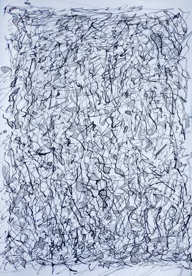 Original Abstract Expressionism Abstract Drawings by Katya Kononenko