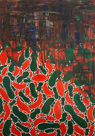 Original Abstract Expressionism Abstract Paintings by Katya Kononenko