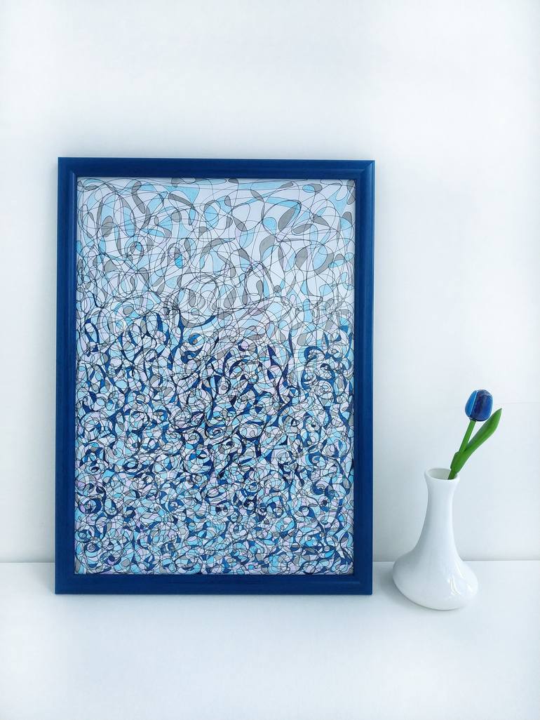 Original Abstract Drawing by Katya Kononenko