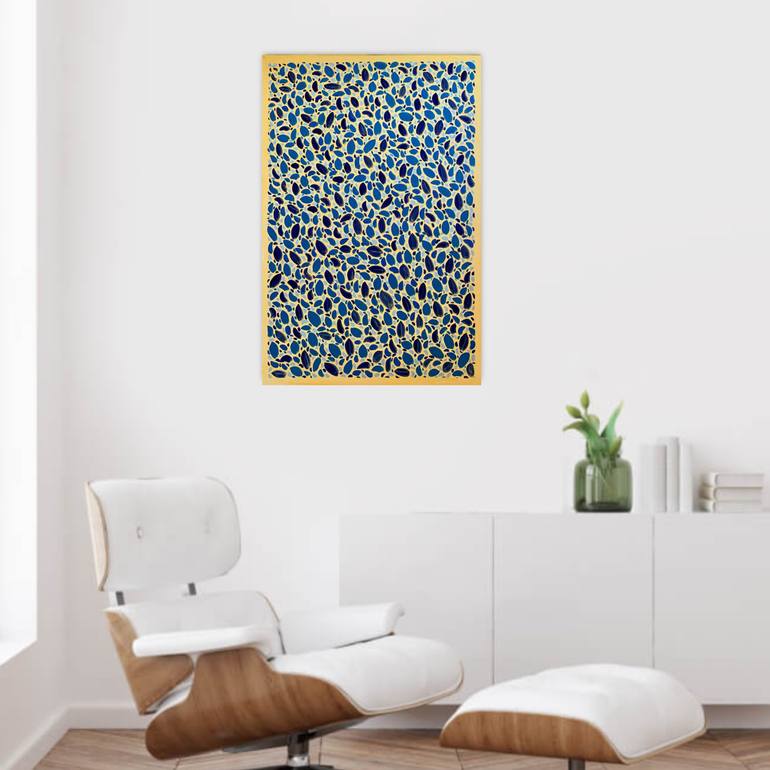 Original Abstract Botanic Painting by Katya Kononenko