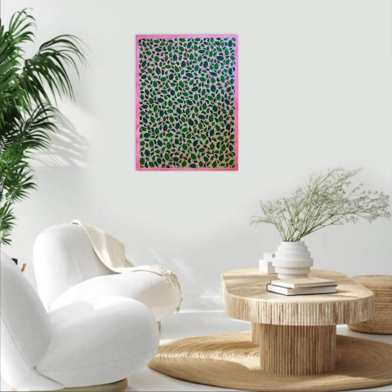 Original Abstract Botanic Painting by Katya Kononenko