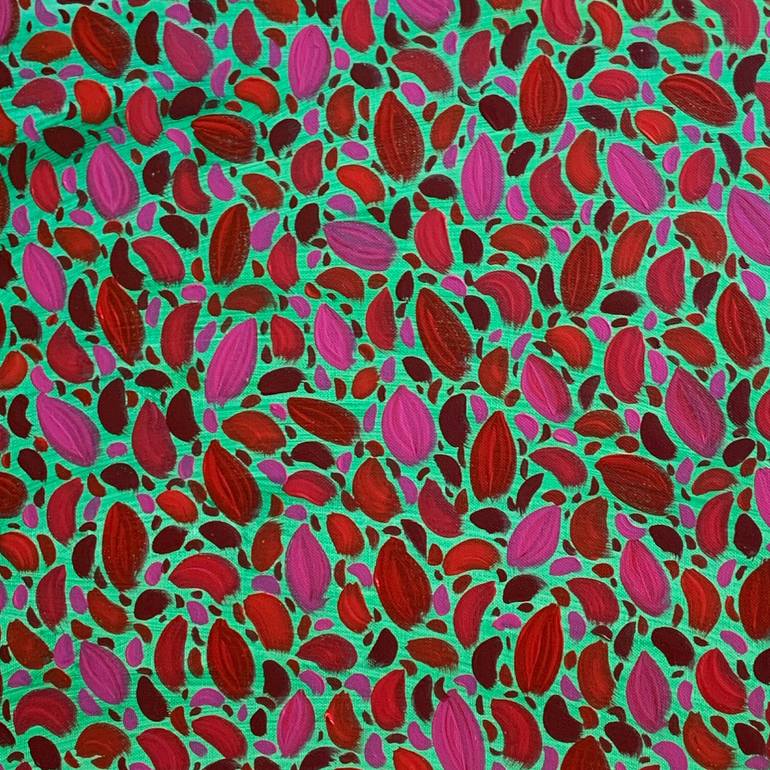 Original Abstract Botanic Painting by Katya Kononenko