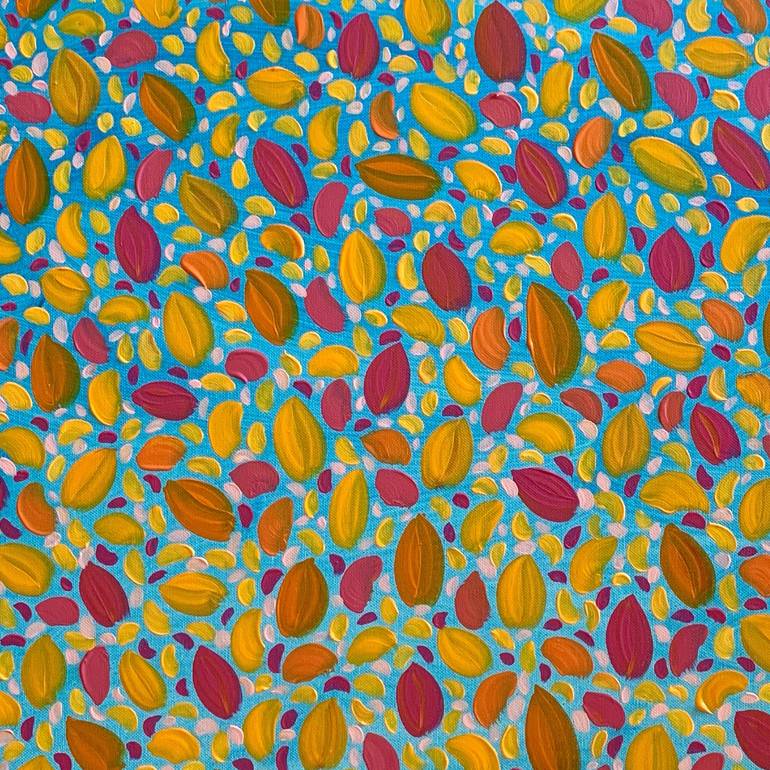 Original Abstract Floral Painting by Katya Kononenko