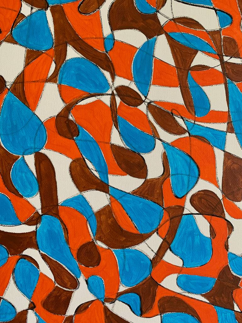 Original Abstract Expressionism Abstract Painting by Katya Kononenko