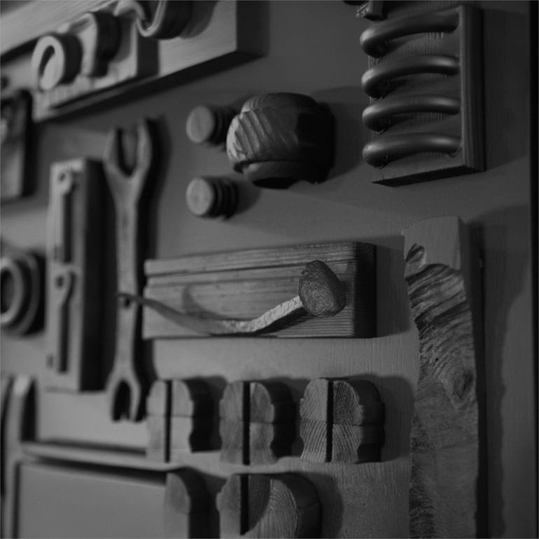 Original Art Deco Abstract Painting by Bucur Andrei