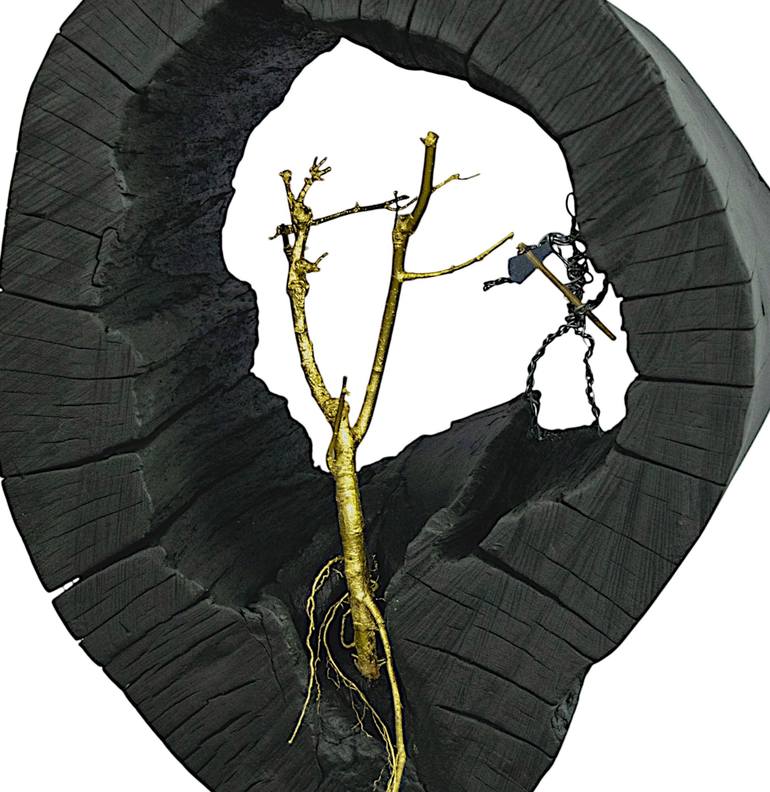 Original Art Deco Nature Sculpture by Bucur Andrei
