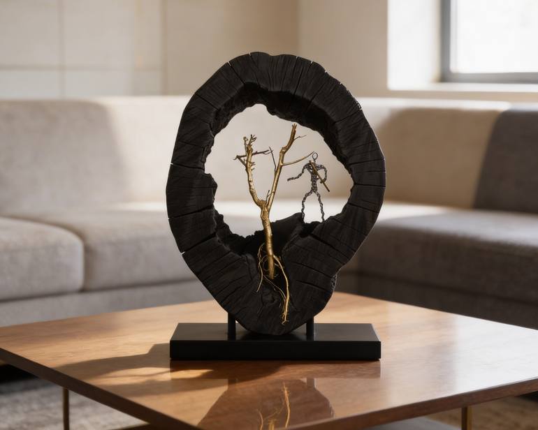 Original Art Deco Nature Sculpture by Bucur Andrei