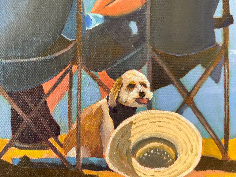 Original Figurative Beach Painting by Michael Maron