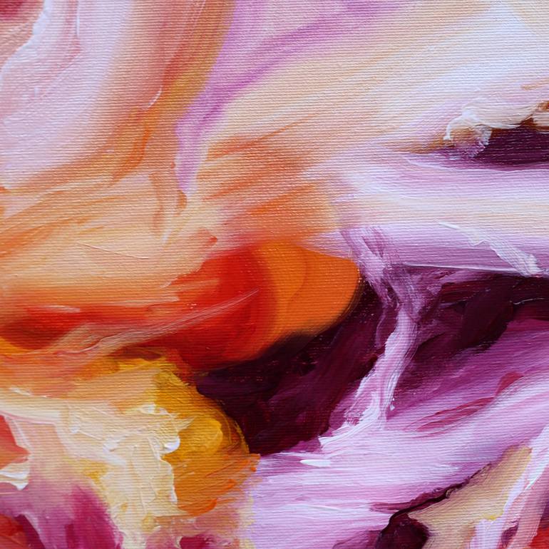 Original Abstract Floral Painting by Sabine  Siewert
