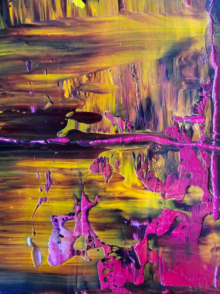 Original Abstract Expressionism Abstract Painting by Grit Siegl