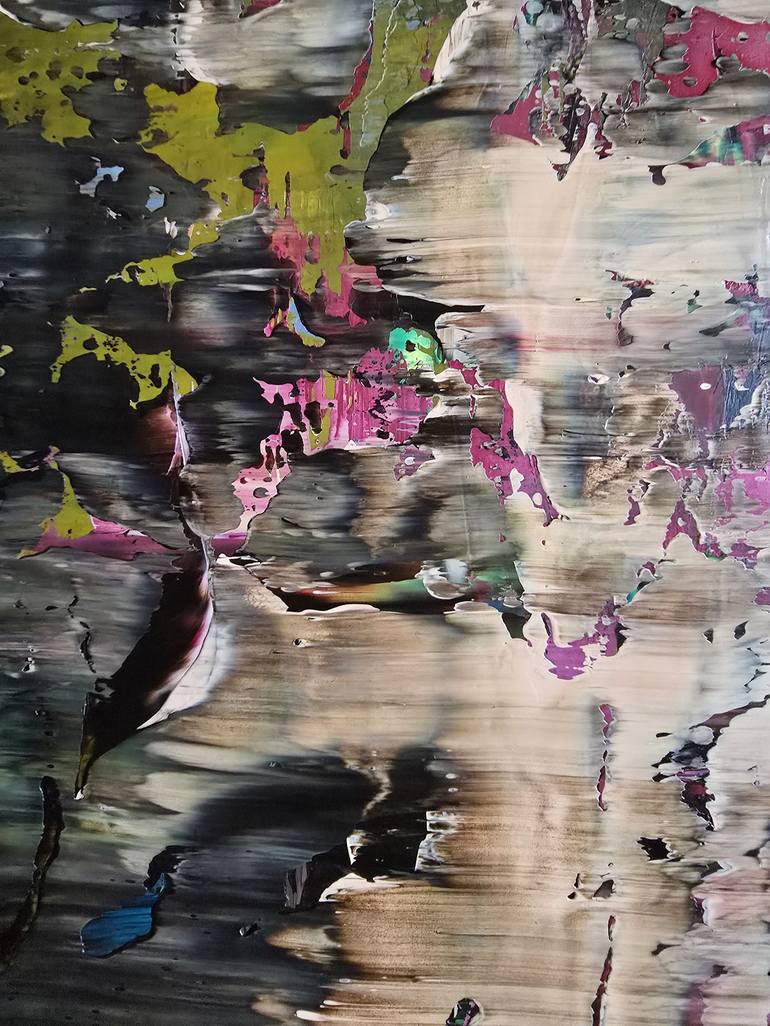 Original Abstract Expressionism Abstract Painting by Grit Siegl