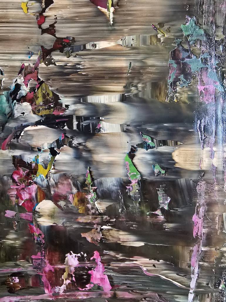 Original Abstract Expressionism Abstract Painting by Grit Siegl