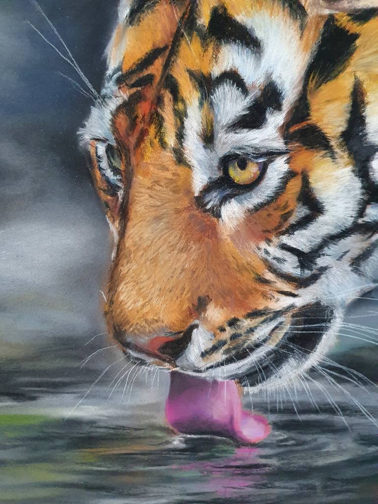 Original Realism Animal Painting by Grit Siegl