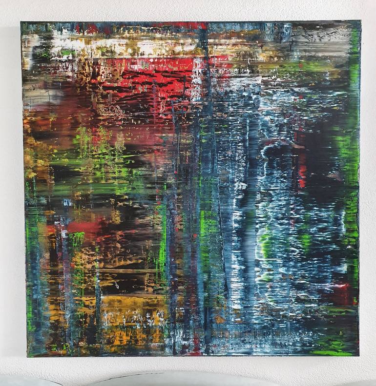 Original Abstract Expressionism Abstract Painting by Grit Siegl