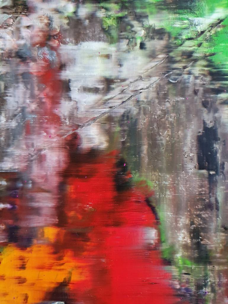 Original Abstract Expressionism Abstract Painting by Grit Siegl