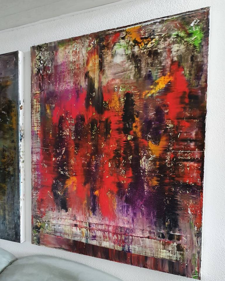 Original Abstract Expressionism Abstract Painting by Grit Siegl