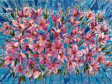 Print of Expressionism Floral Paintings by Julie Wynn