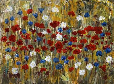 Original Fine Art Floral Paintings by Julie Wynn