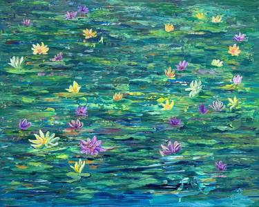 Original Fine Art Floral Paintings by Julie Wynn