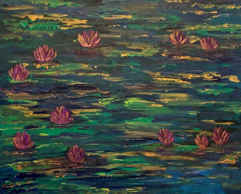 Original Fine Art Floral Painting by Julie Wynn