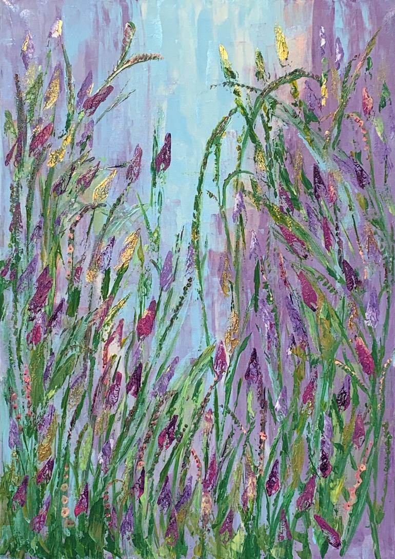 Wildflower Way Painting by Julie Wynn | Saatchi Art