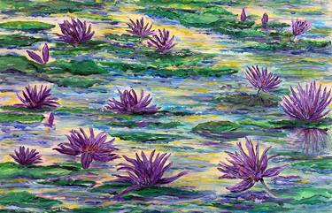 Print of Impressionism Floral Paintings by Julie Wynn