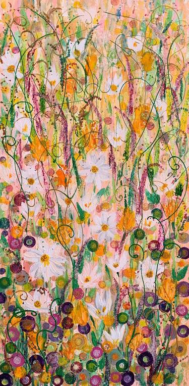 Original Fine Art Floral Paintings by Julie Wynn