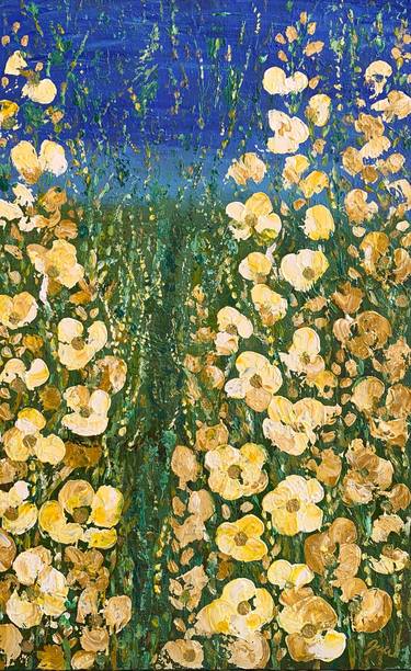 Original Expressionism Floral Paintings by Julie Wynn