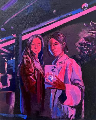 Print of People Paintings by Ketty Haolin Zhang