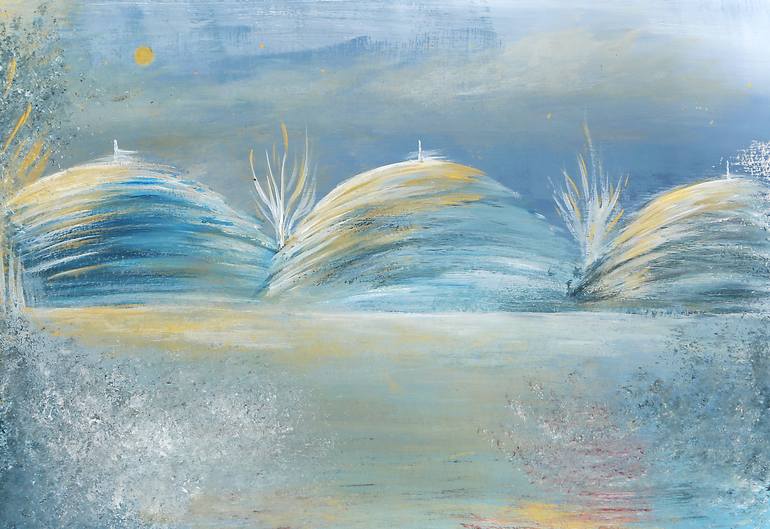 Original Abstract Landscape Painting by Nadia Alamri