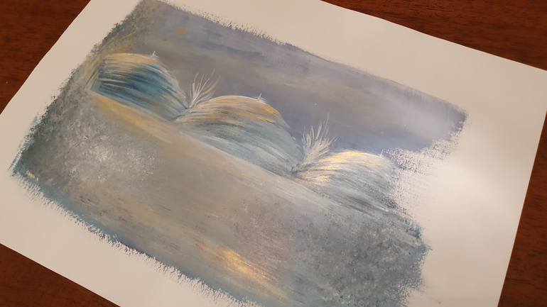 Original Abstract Landscape Painting by Nadia Alamri