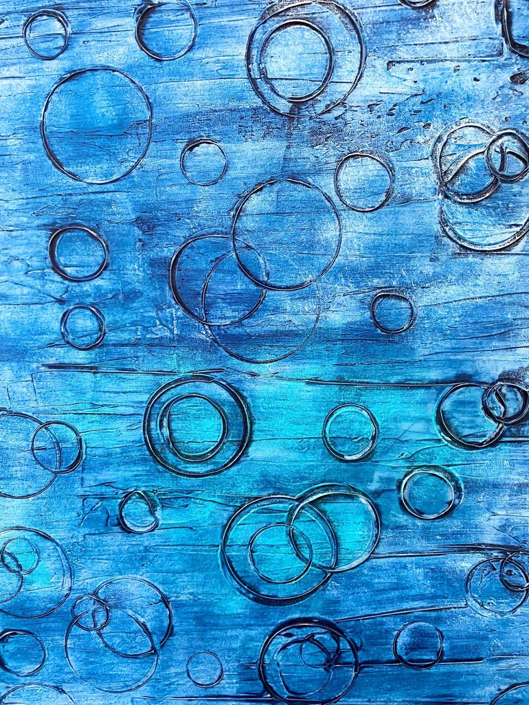 Original Abstract Water Painting by Veronica Russek