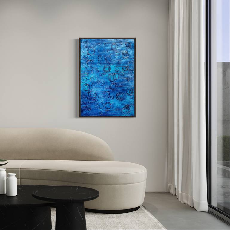 Original Abstract Water Painting by Veronica Russek