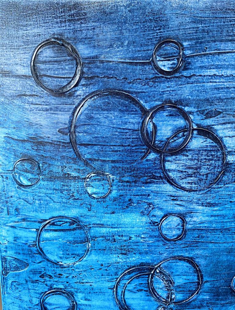 Original Abstract Water Painting by Veronica Russek