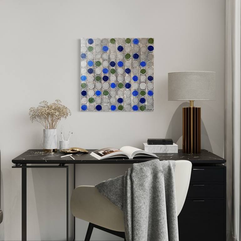 Original Geometric Painting by Veronica Russek