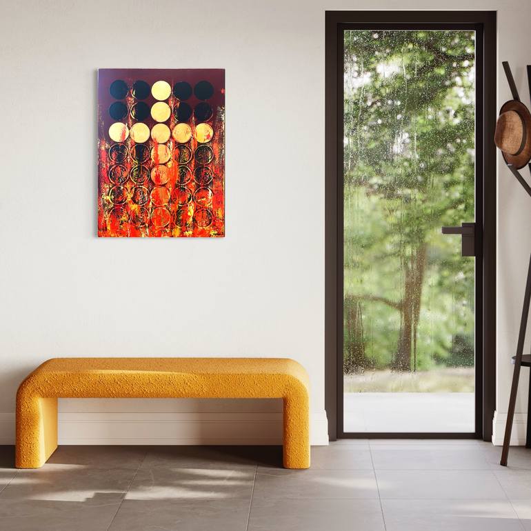 Original Abstract Religion Painting by Veronica Russek