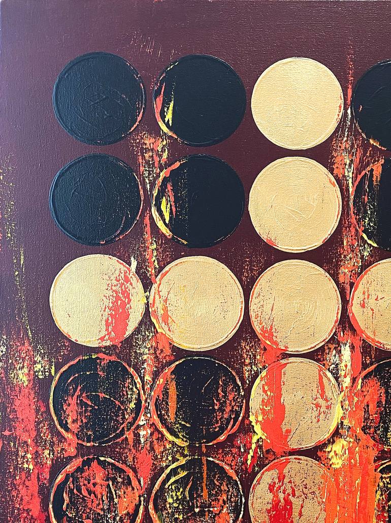 Original Abstract Religion Painting by Veronica Russek