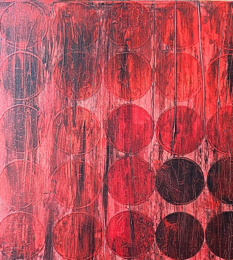 Original Abstract Geometric Painting by Veronica Russek