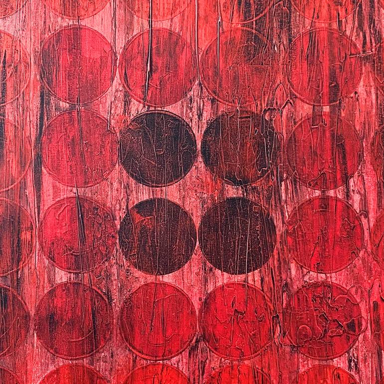 Original Abstract Geometric Painting by Veronica Russek