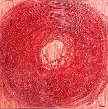 Original Abstract Geometric Painting by Veronica Russek