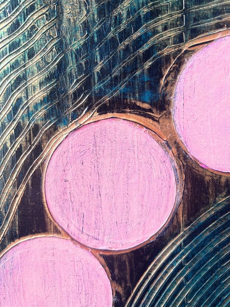 Original Abstract Geometric Painting by Veronica Russek