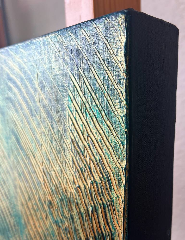 Original Abstract Geometric Painting by Veronica Russek