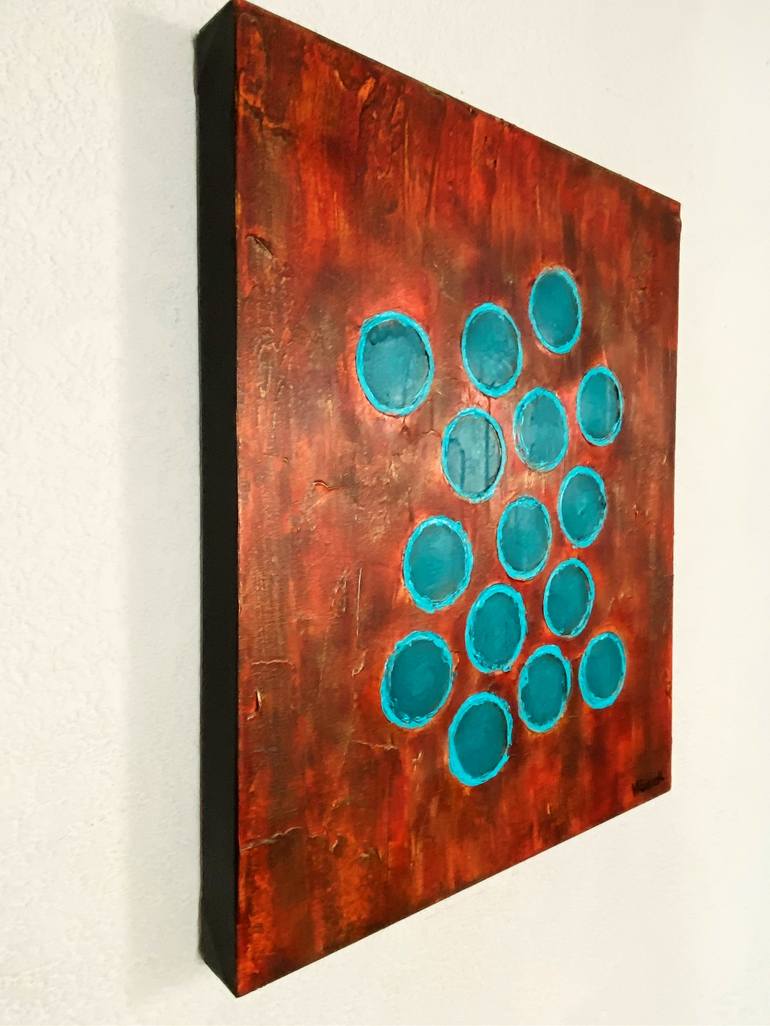 Original Geometric Painting by Veronica Russek