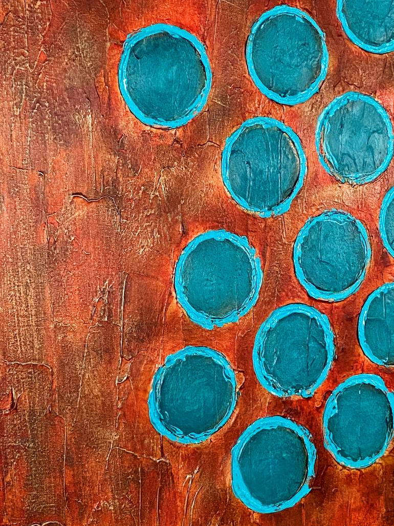 Original Abstract Geometric Painting by Veronica Russek