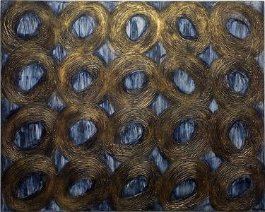 Original Abstract Geometric Paintings by Veronica Russek