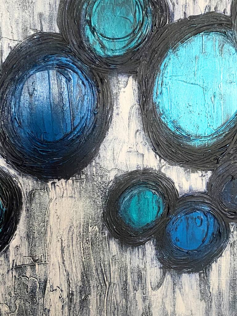 Original Abstract Geometric Painting by Veronica Russek